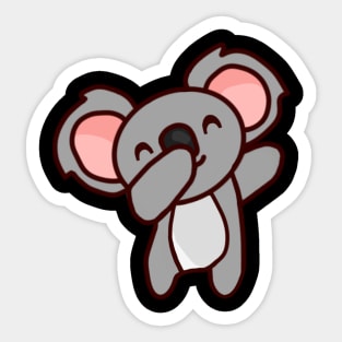 Dabbing Koala Sticker